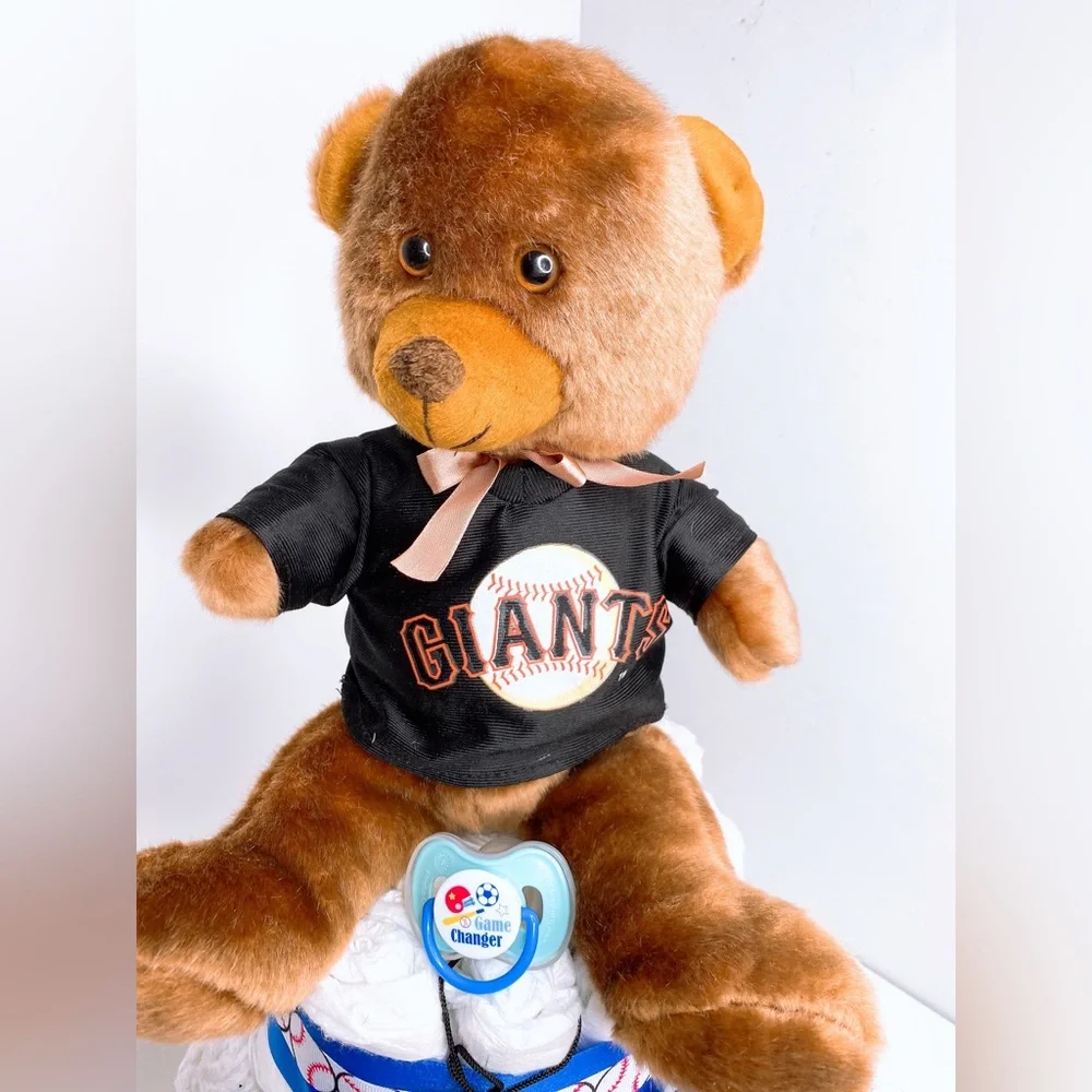 Sport Diaper Cake, Baseball Diaper Cake
